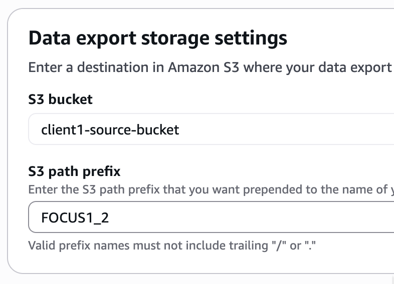 Setup 1/2: Create S3 Bucket and Data Exports – 2. Creation of Data Exports