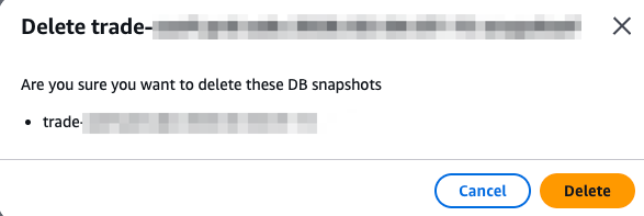 RDS Manual Snapshots – For Deletion: