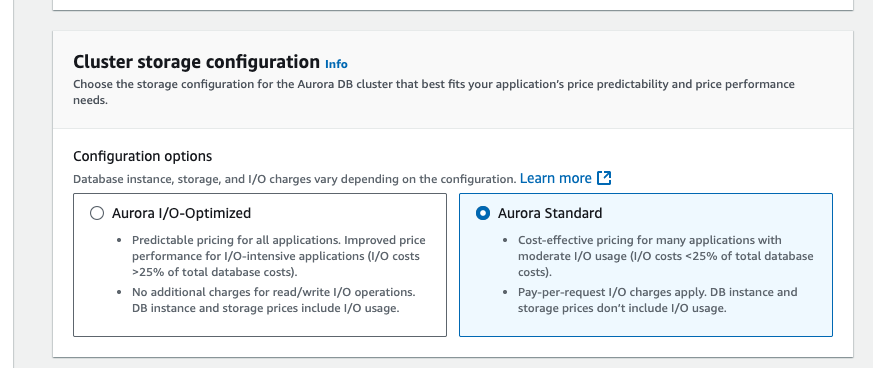 Aurora Storage Classes – How to fix?