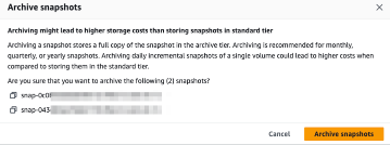 Anciens snapshots EBS – Comment corriger ?