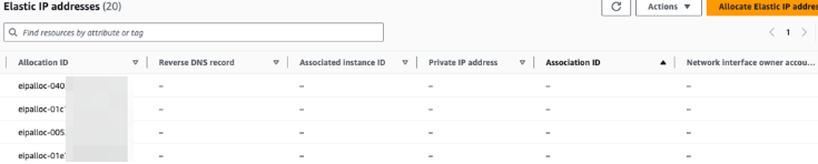 Adresses IP élastiques inactives – Comment identifier ?