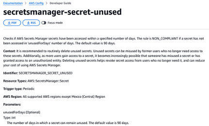 Secrets inutilisés (Secrets Manager) – Comment identifier ?