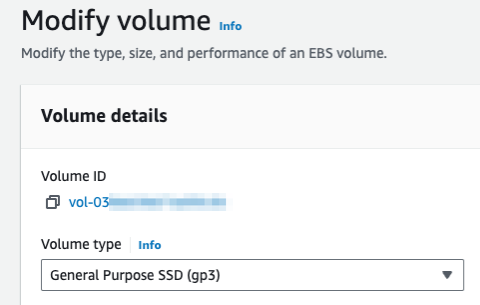 Upgrade EBS Volumes – How to fix?